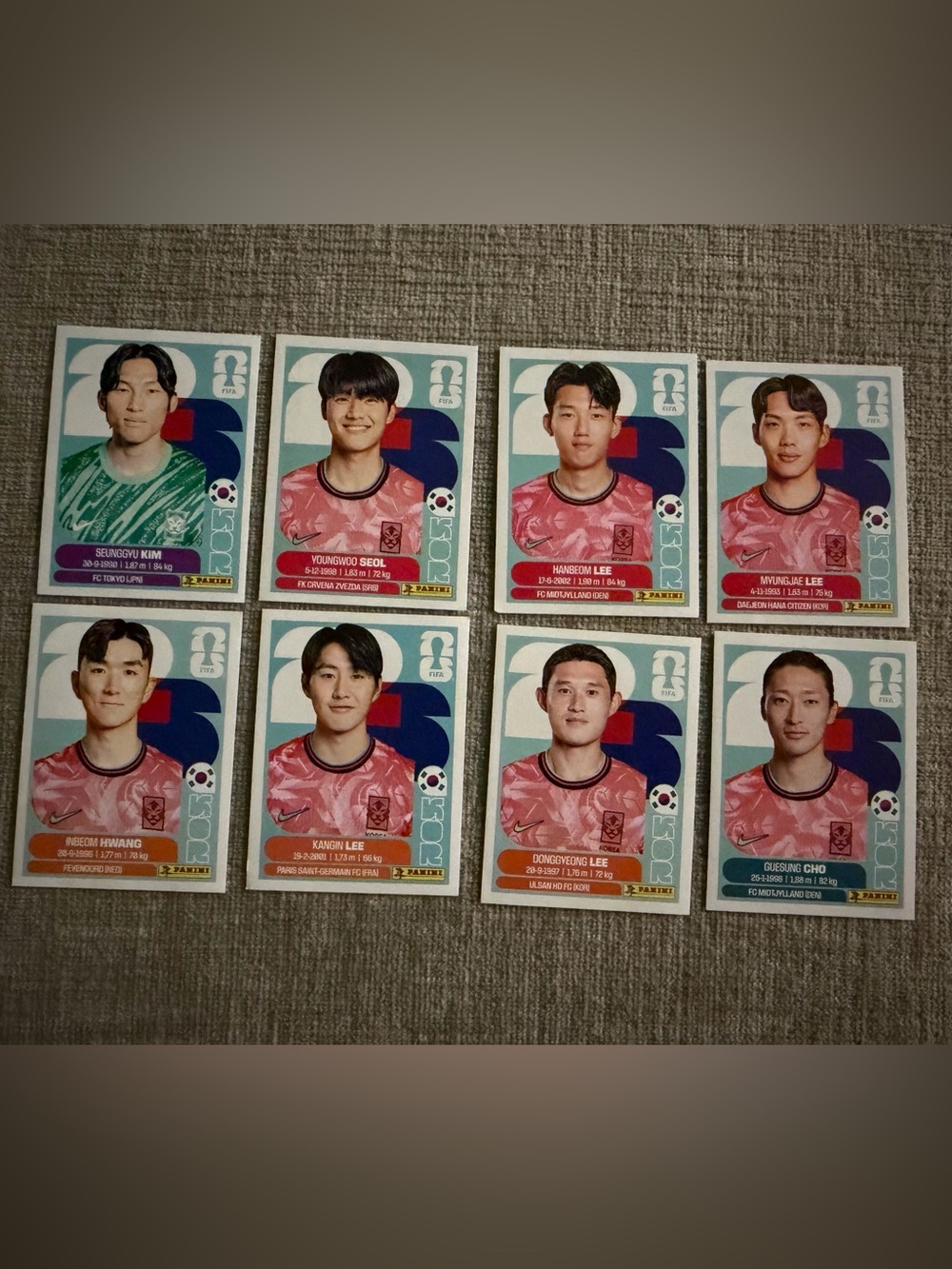 South Korea FIFA Stickers